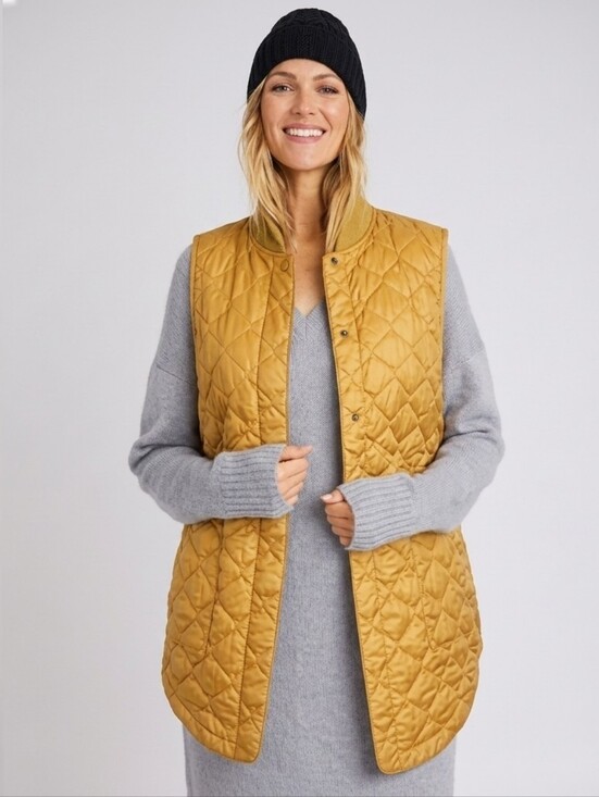 Kit and Ace Jackets & Blazers - Kit and Ace | All Day Quilted Longline Vest Gilet